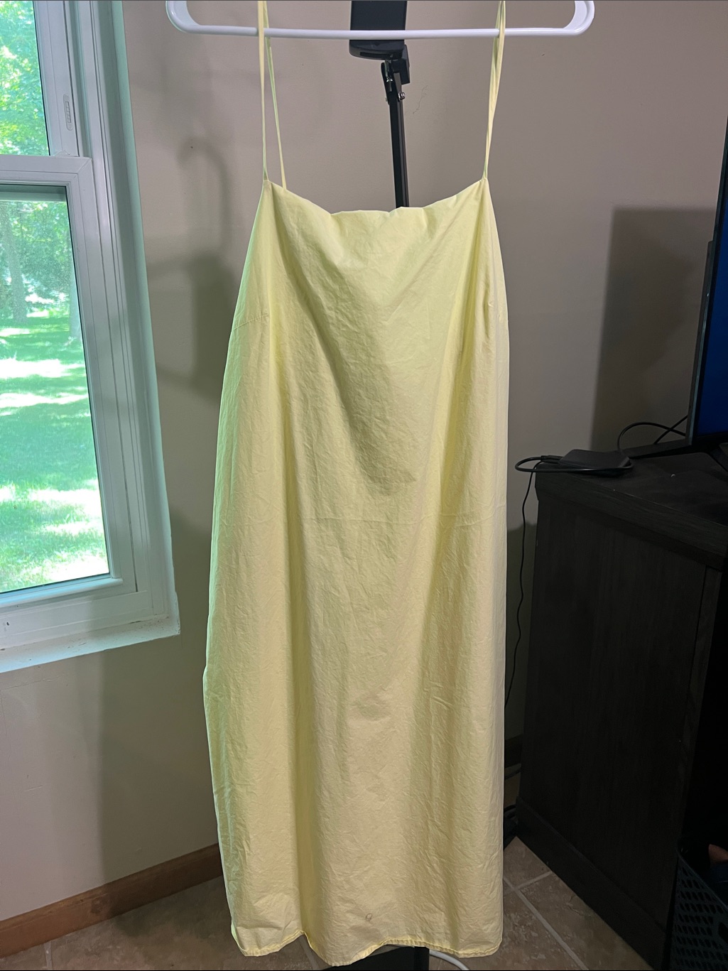 Sunday In Brooklyn Simple Yellow Slip Dress With Spaghetti Straps Anthropologie